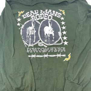 Empyre Graphic T-shirt Long Sleeve Size Medium Top Dead Mans Rodeo Dark Green